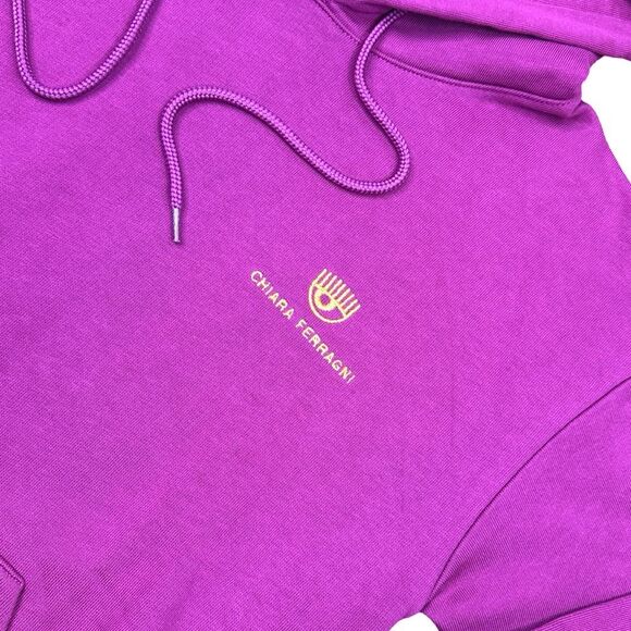 CHIARA FERRAGNI Eye-Like Motif Hoodie - Size Small - Retail $368 - Picture 2 of 6